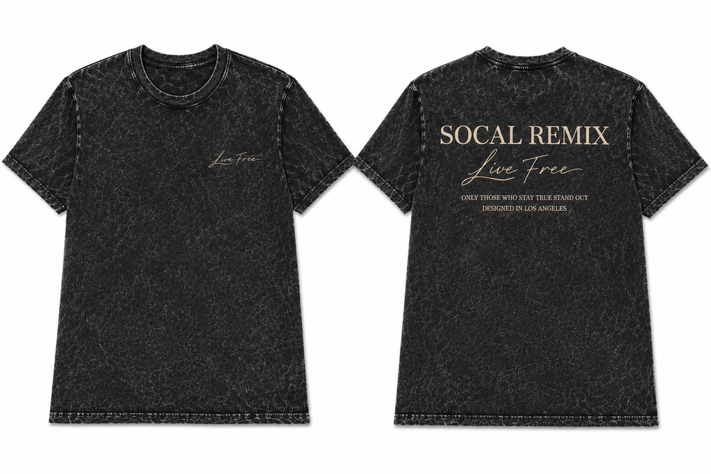 Live Free Mineral Wash Tee