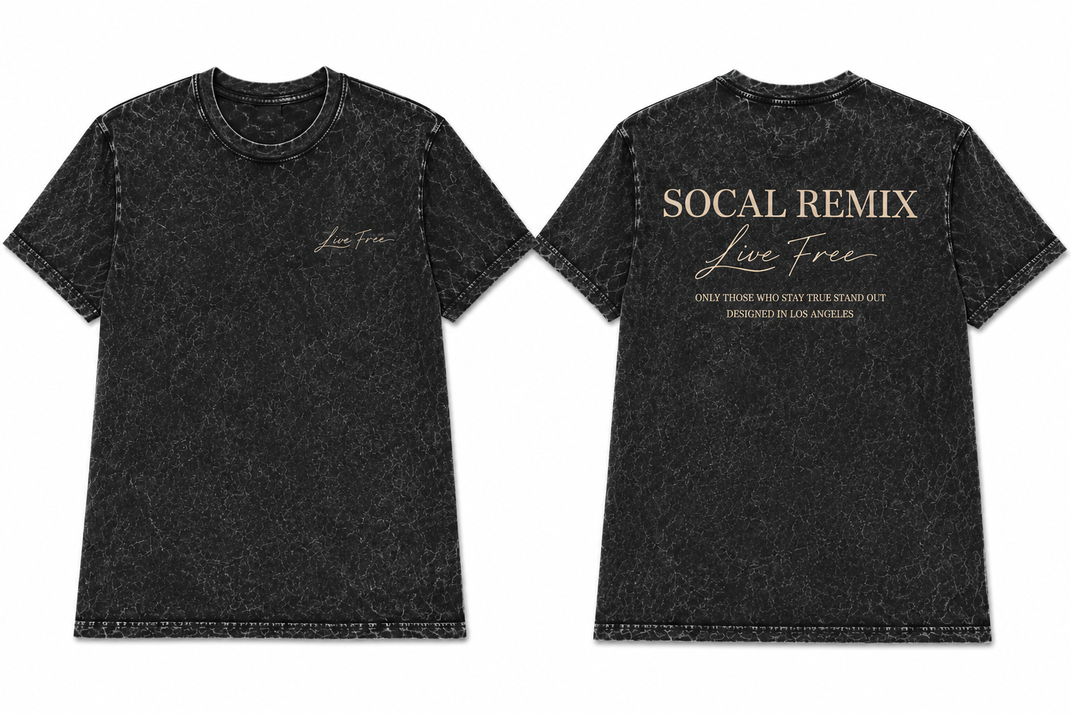 Live Free Mineral Wash Tee