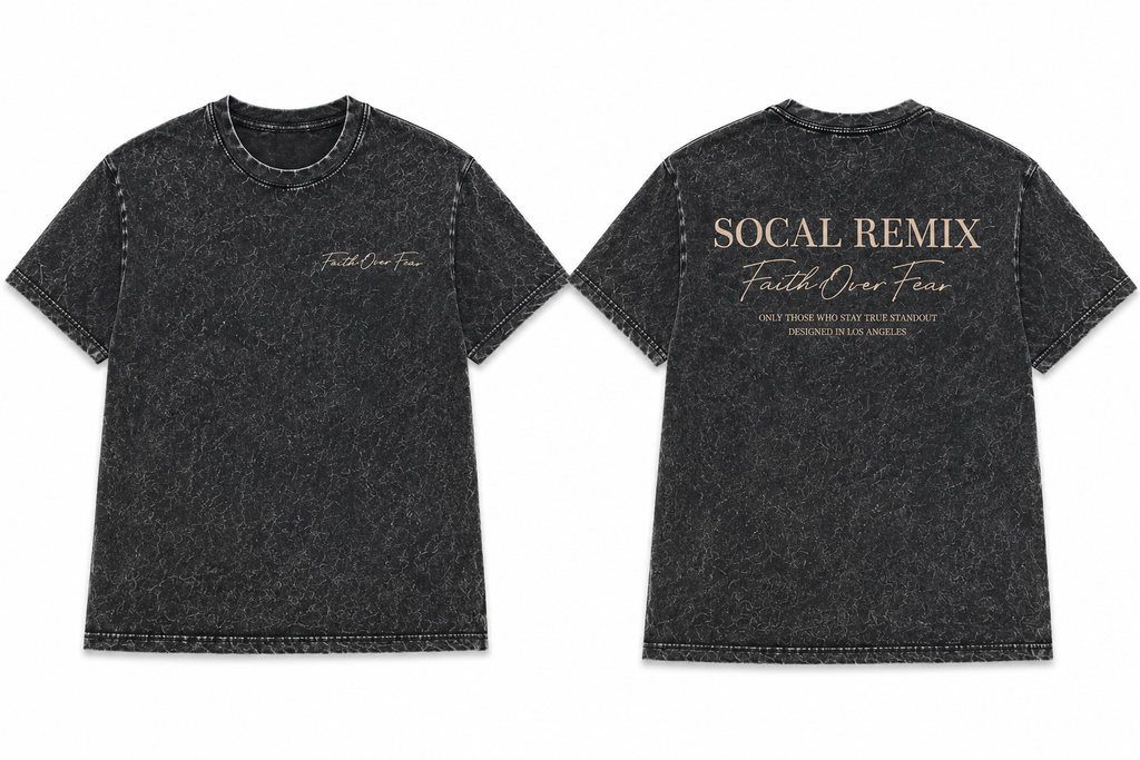 Faith Over Fear Mineral Wash Tee