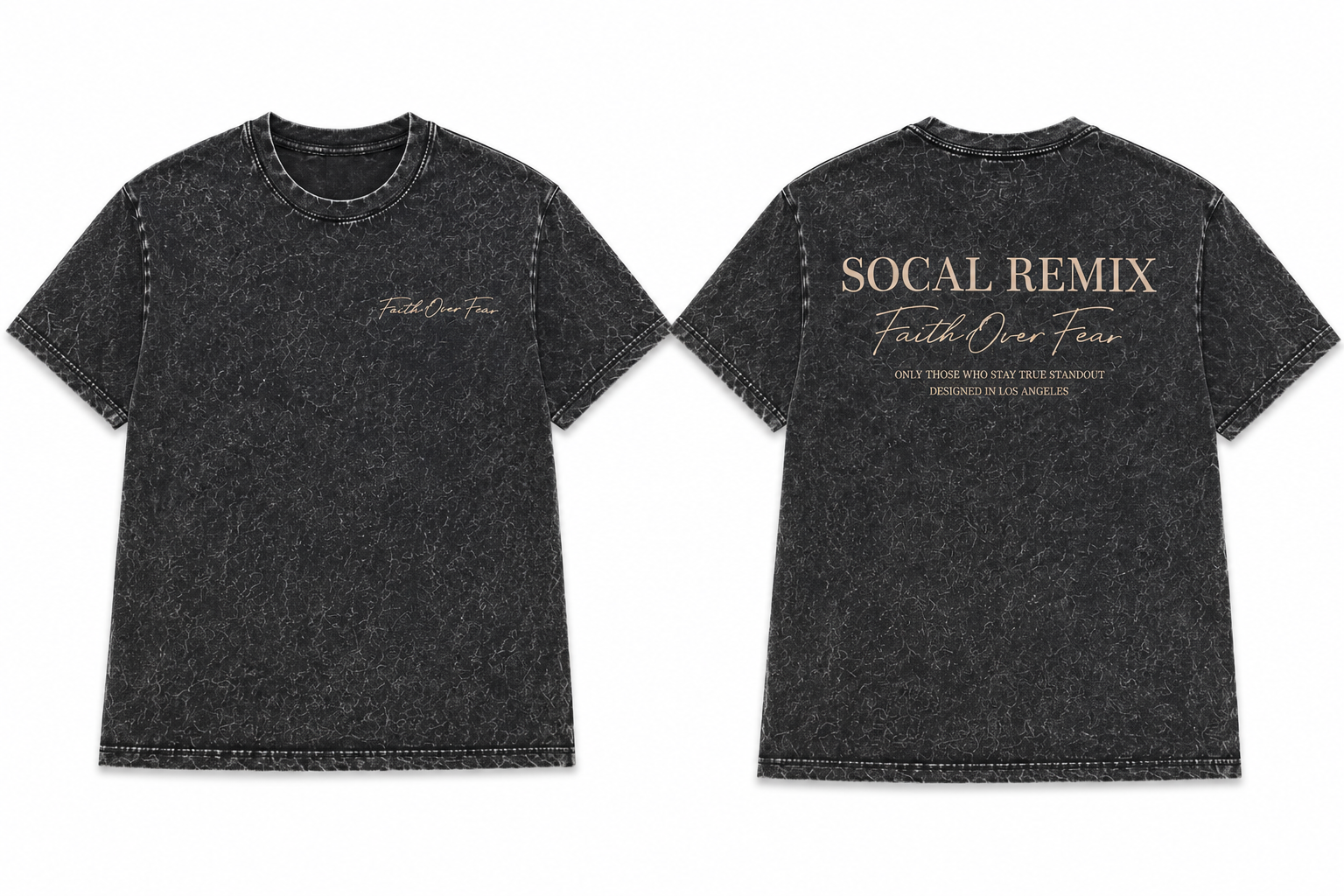 Faith Over Fear Mineral Wash Tee